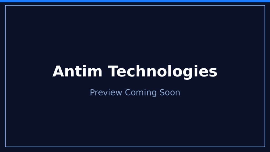 Antim Technologies website preview