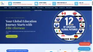 Elite Overseas Education website by Offtorise