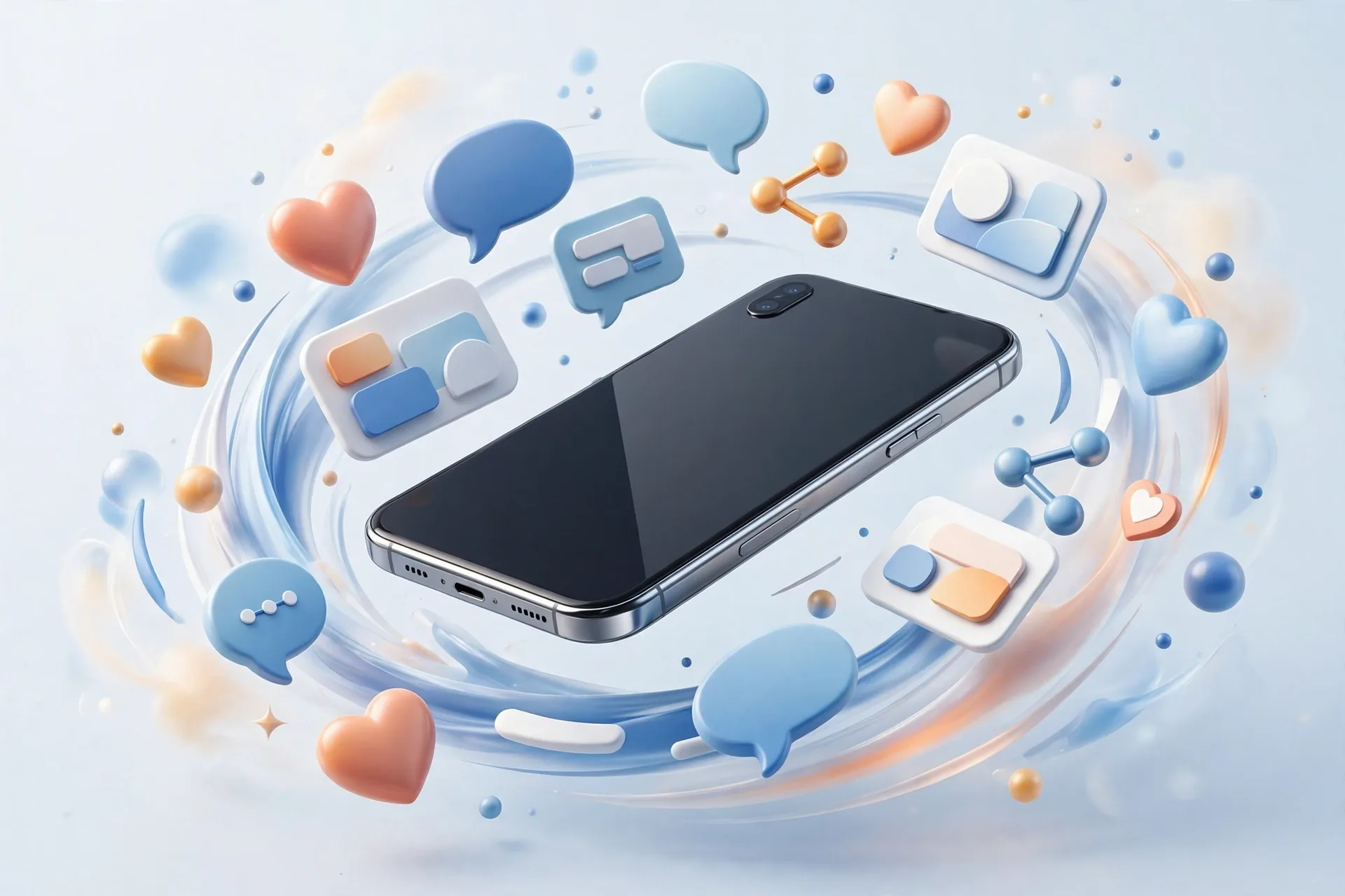 Social media marketing illustration — Offtorise